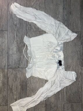 Bardot Black Label on White Satin